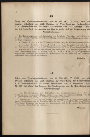 Verordnungs- und Anzeige-Blatt der k.k. General-Direction der österr. Staatsbahnen 19010525 Seite: 6