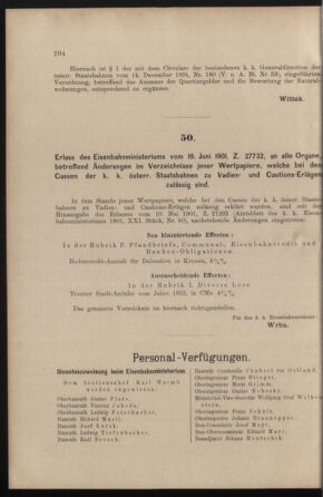 Verordnungs- und Anzeige-Blatt der k.k. General-Direction der österr. Staatsbahnen 19010629 Seite: 6