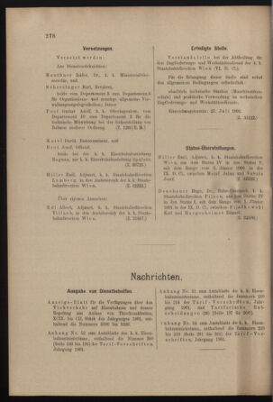 Verordnungs- und Anzeige-Blatt der k.k. General-Direction der österr. Staatsbahnen 19010720 Seite: 6