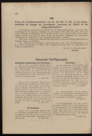 Verordnungs- und Anzeige-Blatt der k.k. General-Direction der österr. Staatsbahnen 19010803 Seite: 6