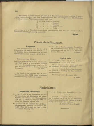 Verordnungs- und Anzeige-Blatt der k.k. General-Direction der österr. Staatsbahnen 19010817 Seite: 6