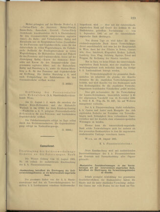 Verordnungs- und Anzeige-Blatt der k.k. General-Direction der österr. Staatsbahnen 19010824 Seite: 7