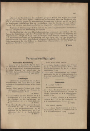 Verordnungs- und Anzeige-Blatt der k.k. General-Direction der österr. Staatsbahnen 19010907 Seite: 5