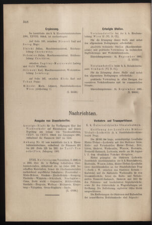 Verordnungs- und Anzeige-Blatt der k.k. General-Direction der österr. Staatsbahnen 19010907 Seite: 6