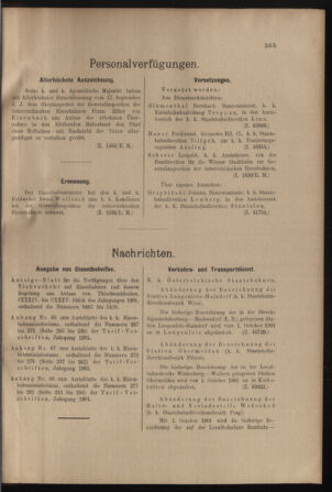 Verordnungs- und Anzeige-Blatt der k.k. General-Direction der österr. Staatsbahnen 19010928 Seite: 3