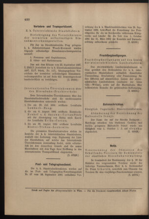 Verordnungs- und Anzeige-Blatt der k.k. General-Direction der österr. Staatsbahnen 19011102 Seite: 6