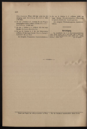 Verordnungs- und Anzeige-Blatt der k.k. General-Direction der österr. Staatsbahnen 19011109 Seite: 10