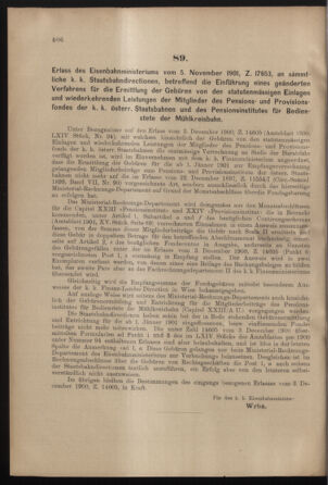 Verordnungs- und Anzeige-Blatt der k.k. General-Direction der österr. Staatsbahnen 19011109 Seite: 6