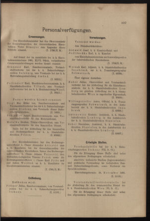 Verordnungs- und Anzeige-Blatt der k.k. General-Direction der österr. Staatsbahnen 19011109 Seite: 7