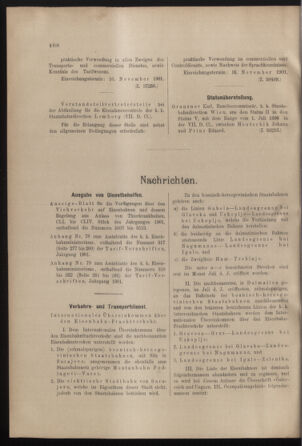 Verordnungs- und Anzeige-Blatt der k.k. General-Direction der österr. Staatsbahnen 19011109 Seite: 8