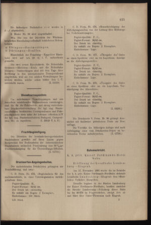 Verordnungs- und Anzeige-Blatt der k.k. General-Direction der österr. Staatsbahnen 19011123 Seite: 5