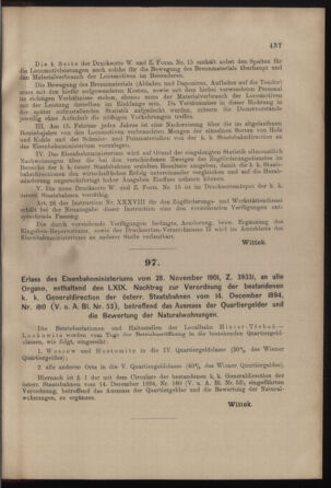 Verordnungs- und Anzeige-Blatt der k.k. General-Direction der österr. Staatsbahnen 19011207 Seite: 5