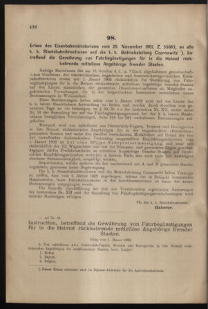 Verordnungs- und Anzeige-Blatt der k.k. General-Direction der österr. Staatsbahnen 19011207 Seite: 6