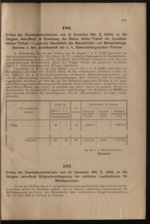 Verordnungs- und Anzeige-Blatt der k.k. General-Direction der österr. Staatsbahnen 19011230 Seite: 3