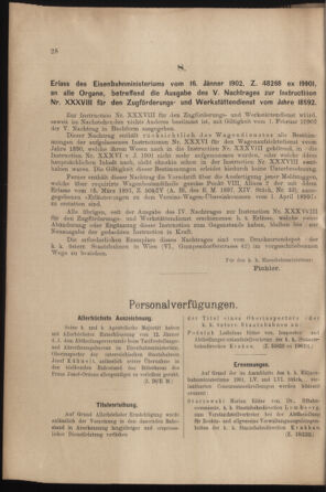 Verordnungs- und Anzeige-Blatt der k.k. General-Direction der österr. Staatsbahnen 19020125 Seite: 2