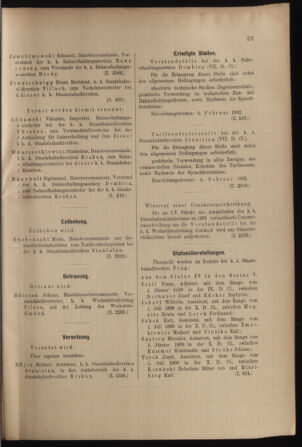 Verordnungs- und Anzeige-Blatt der k.k. General-Direction der österr. Staatsbahnen 19020125 Seite: 3