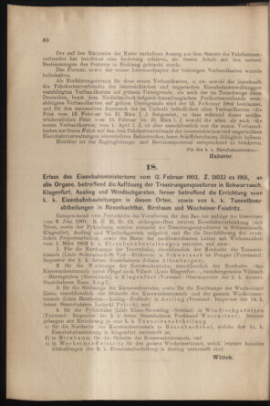 Verordnungs- und Anzeige-Blatt der k.k. General-Direction der österr. Staatsbahnen 19020215 Seite: 6