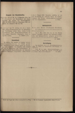 Verordnungs- und Anzeige-Blatt der k.k. General-Direction der österr. Staatsbahnen 19020308 Seite: 11