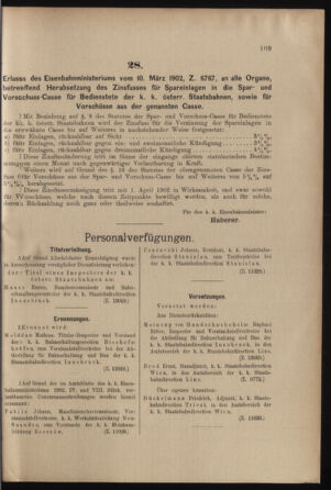 Verordnungs- und Anzeige-Blatt der k.k. General-Direction der österr. Staatsbahnen 19020322 Seite: 5