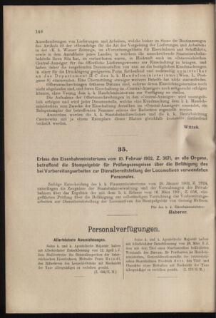 Verordnungs- und Anzeige-Blatt der k.k. General-Direction der österr. Staatsbahnen 19020419 Seite: 2