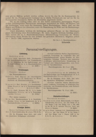 Verordnungs- und Anzeige-Blatt der k.k. General-Direction der österr. Staatsbahnen 19020621 Seite: 3