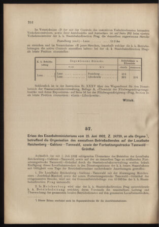 Verordnungs- und Anzeige-Blatt der k.k. General-Direction der österr. Staatsbahnen 19020628 Seite: 26