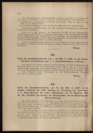 Verordnungs- und Anzeige-Blatt der k.k. General-Direction der österr. Staatsbahnen 19020705 Seite: 4