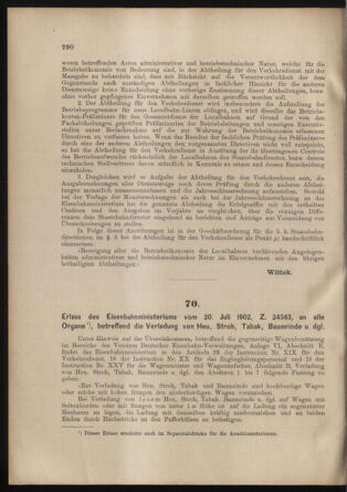 Verordnungs- und Anzeige-Blatt der k.k. General-Direction der österr. Staatsbahnen 19020726 Seite: 2