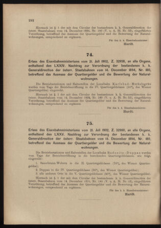 Verordnungs- und Anzeige-Blatt der k.k. General-Direction der österr. Staatsbahnen 19020726 Seite: 4