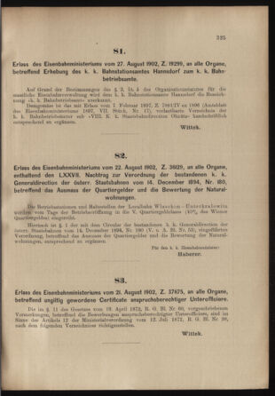 Verordnungs- und Anzeige-Blatt der k.k. General-Direction der österr. Staatsbahnen 19020830 Seite: 5