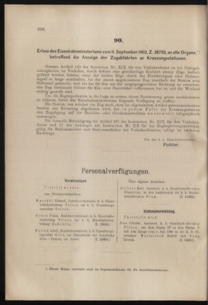 Verordnungs- und Anzeige-Blatt der k.k. General-Direction der österr. Staatsbahnen 19020920 Seite: 6