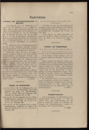 Verordnungs- und Anzeige-Blatt der k.k. General-Direction der österr. Staatsbahnen 19020920 Seite: 7