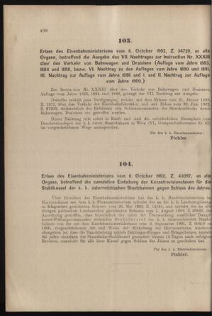 Verordnungs- und Anzeige-Blatt der k.k. General-Direction der österr. Staatsbahnen 19021018 Seite: 18