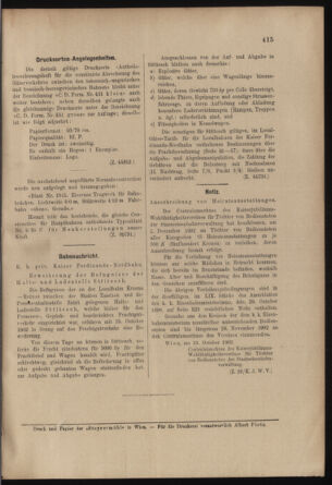 Verordnungs- und Anzeige-Blatt der k.k. General-Direction der österr. Staatsbahnen 19021018 Seite: 25