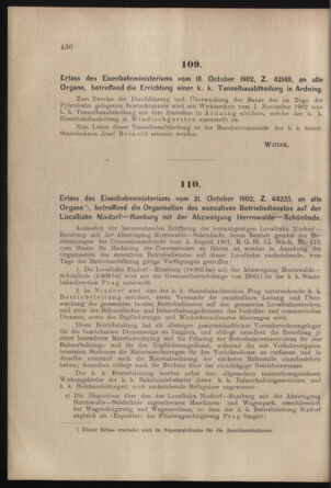 Verordnungs- und Anzeige-Blatt der k.k. General-Direction der österr. Staatsbahnen 19021025 Seite: 2