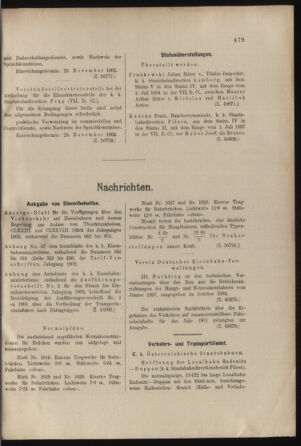 Verordnungs- und Anzeige-Blatt der k.k. General-Direction der österr. Staatsbahnen 19021114 Seite: 7