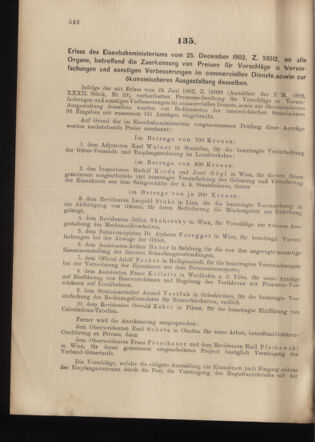 Verordnungs- und Anzeige-Blatt der k.k. General-Direction der österr. Staatsbahnen 19021230 Seite: 2