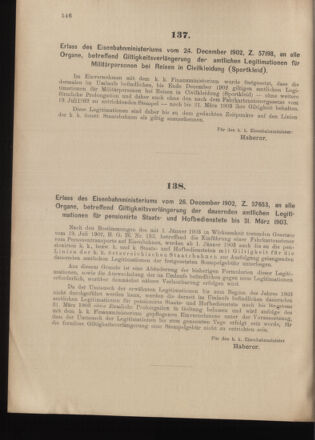 Verordnungs- und Anzeige-Blatt der k.k. General-Direction der österr. Staatsbahnen 19021230 Seite: 6