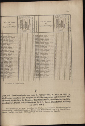 Verordnungs- und Anzeige-Blatt der k.k. General-Direction der österr. Staatsbahnen 19030221 Seite: 3