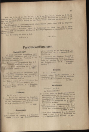 Verordnungs- und Anzeige-Blatt der k.k. General-Direction der österr. Staatsbahnen 19030221 Seite: 5