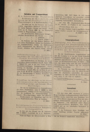 Verordnungs- und Anzeige-Blatt der k.k. General-Direction der österr. Staatsbahnen 19030221 Seite: 8