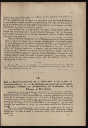 Verordnungs- und Anzeige-Blatt der k.k. General-Direction der österr. Staatsbahnen 19030228 Seite: 9