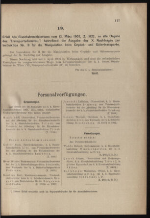 Verordnungs- und Anzeige-Blatt der k.k. General-Direction der österr. Staatsbahnen 19030321 Seite: 3