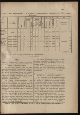 Verordnungs- und Anzeige-Blatt der k.k. General-Direction der österr. Staatsbahnen 19030321 Seite: 9