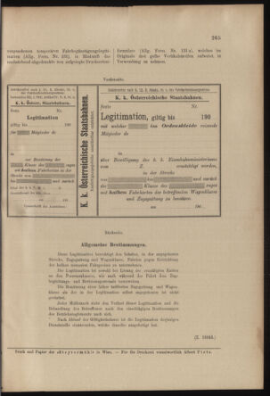 Verordnungs- und Anzeige-Blatt der k.k. General-Direction der österr. Staatsbahnen 19030523 Seite: 7