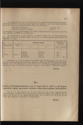 Verordnungs- und Anzeige-Blatt der k.k. General-Direction der österr. Staatsbahnen 19030905 Seite: 11