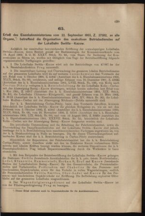 Verordnungs- und Anzeige-Blatt der k.k. General-Direction der österr. Staatsbahnen 19030926 Seite: 3