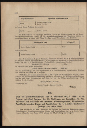 Verordnungs- und Anzeige-Blatt der k.k. General-Direction der österr. Staatsbahnen 19030926 Seite: 6