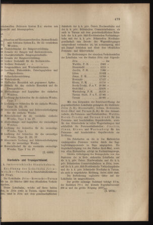 Verordnungs- und Anzeige-Blatt der k.k. General-Direction der österr. Staatsbahnen 19031031 Seite: 11