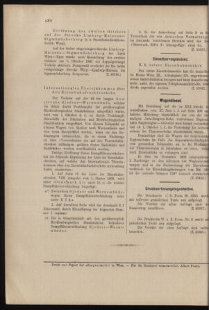 Verordnungs- und Anzeige-Blatt der k.k. General-Direction der österr. Staatsbahnen 19031031 Seite: 12